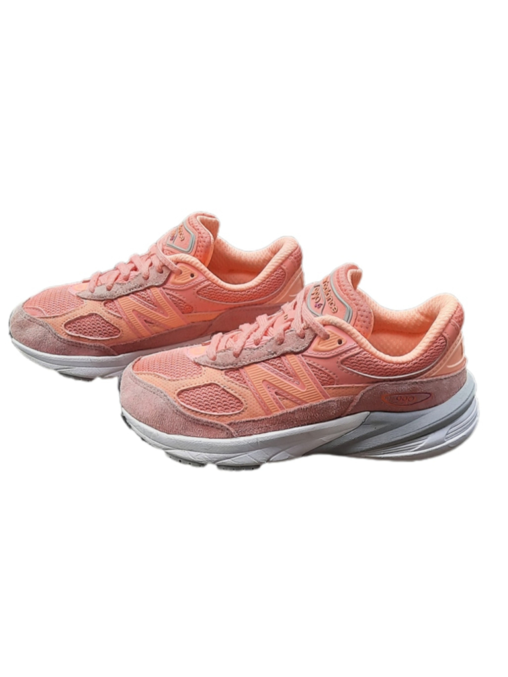 New Balance Kids' 990v6 "Sunrise Rose / Salmon" sneakers girls shoes size 1Y